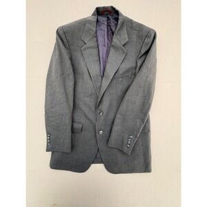 Hart Schaffner & Marx Silverwoods Heritage Grey Pinstripe Blazer Sport Coat Mens